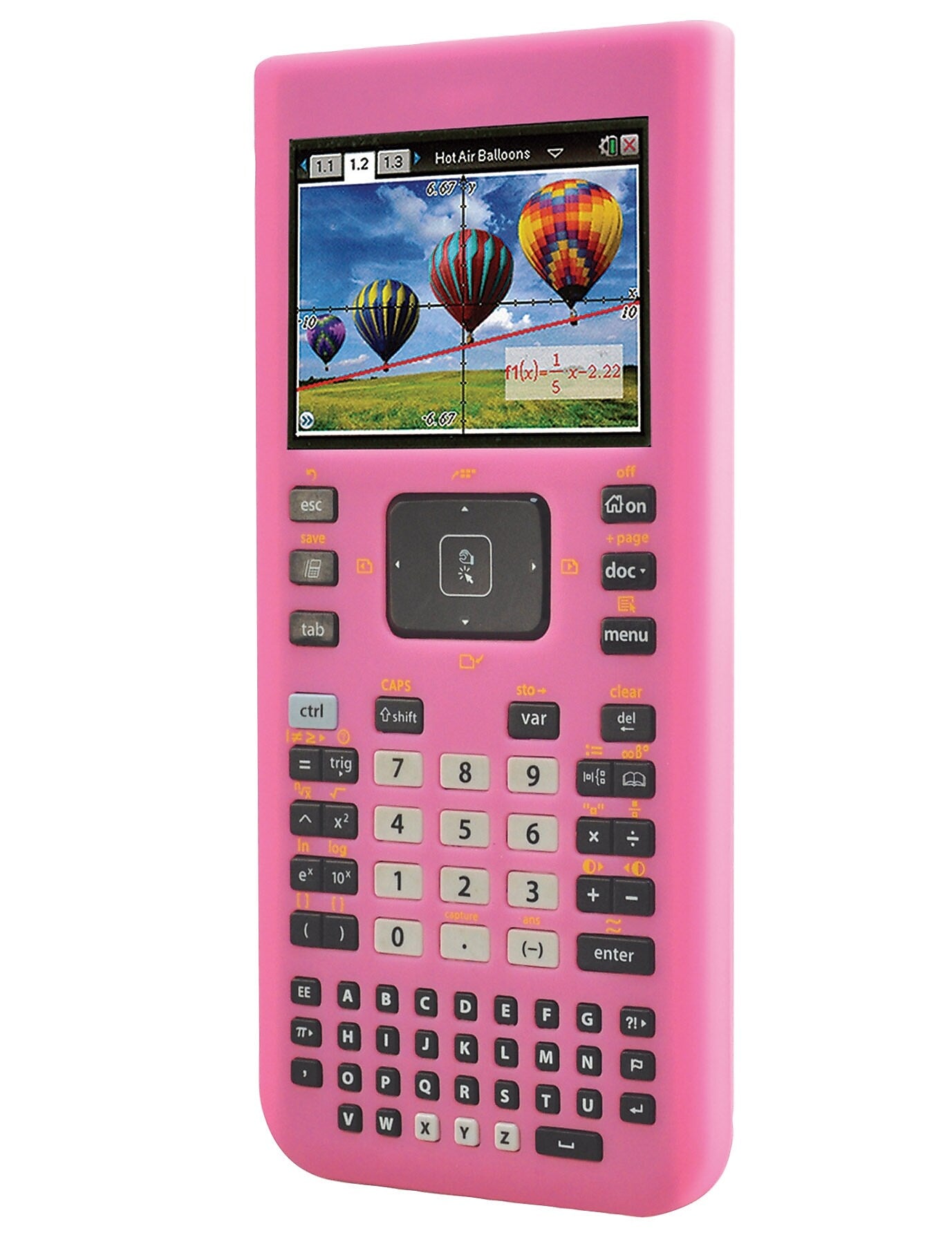 Guerrilla® Silicone Case For Texas Instruments TI Nspire CX& CX CAS Graphing Calculator, Pink