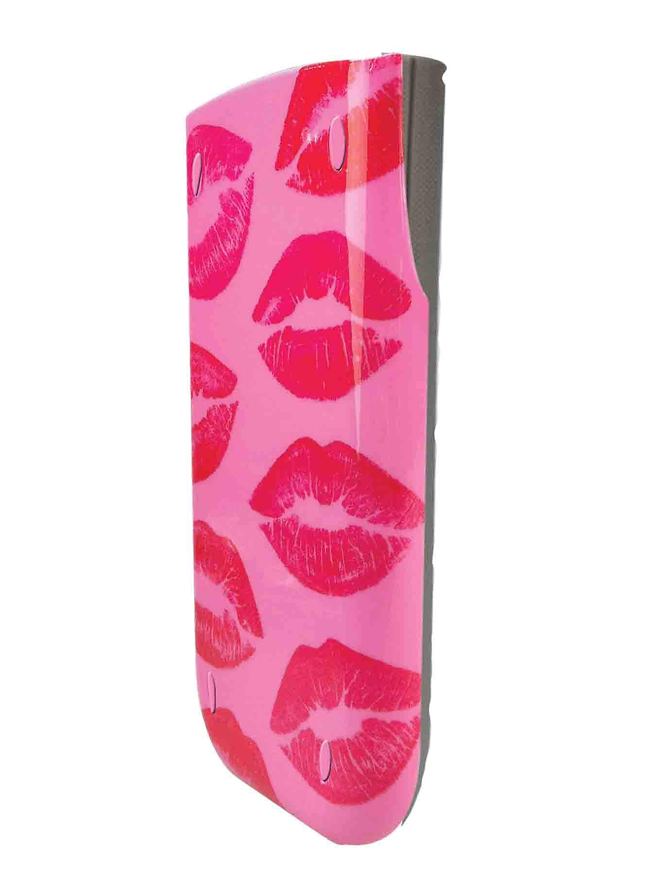 Guerrilla® Themed Slide Case For TI 84 Plus/C Silver Edition/TI 89 Titanium Calculator, Kiss Pink