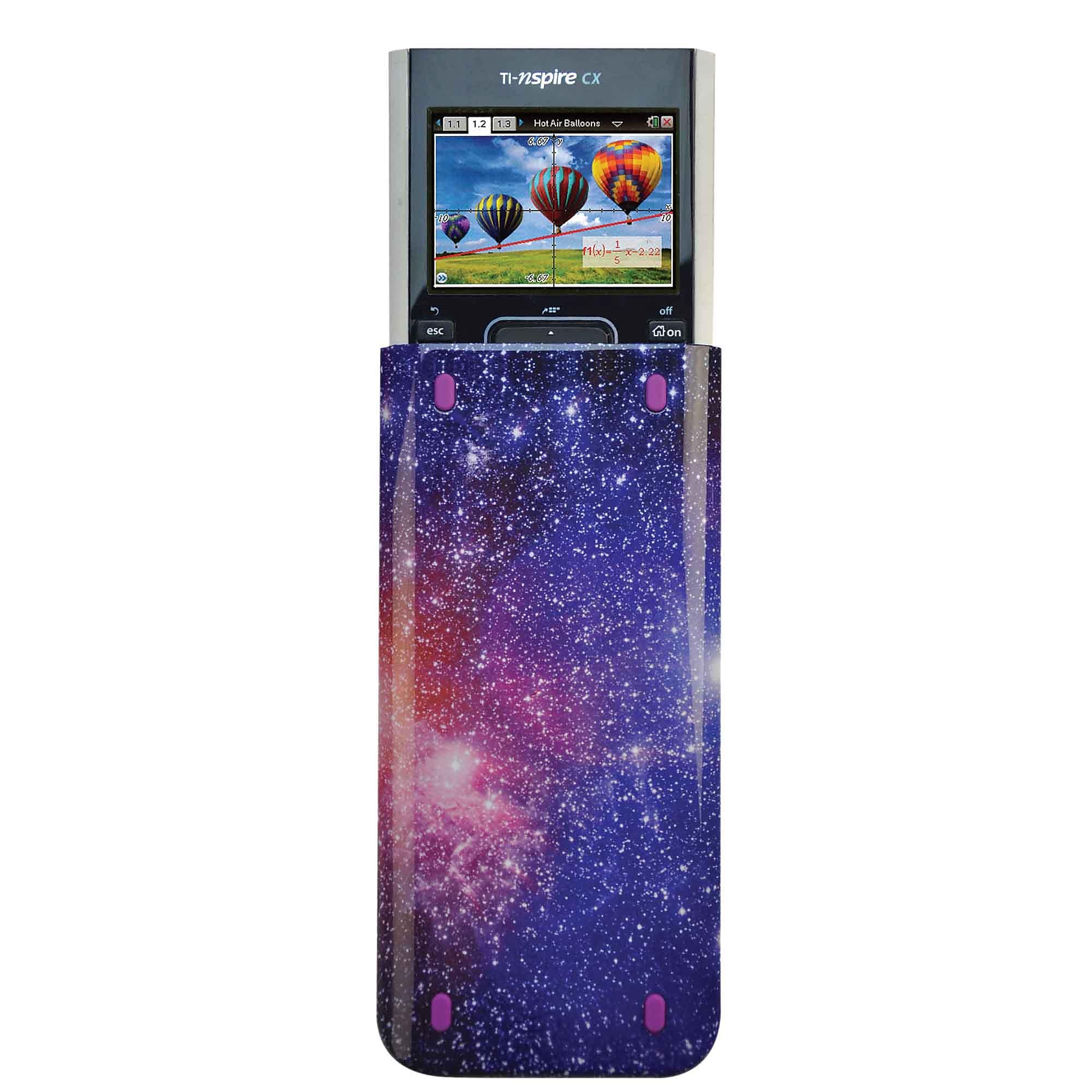 Guerrilla® Themed Slide Case For TI Nspire CX&CX CAS Graphing Calculator, Starbursts