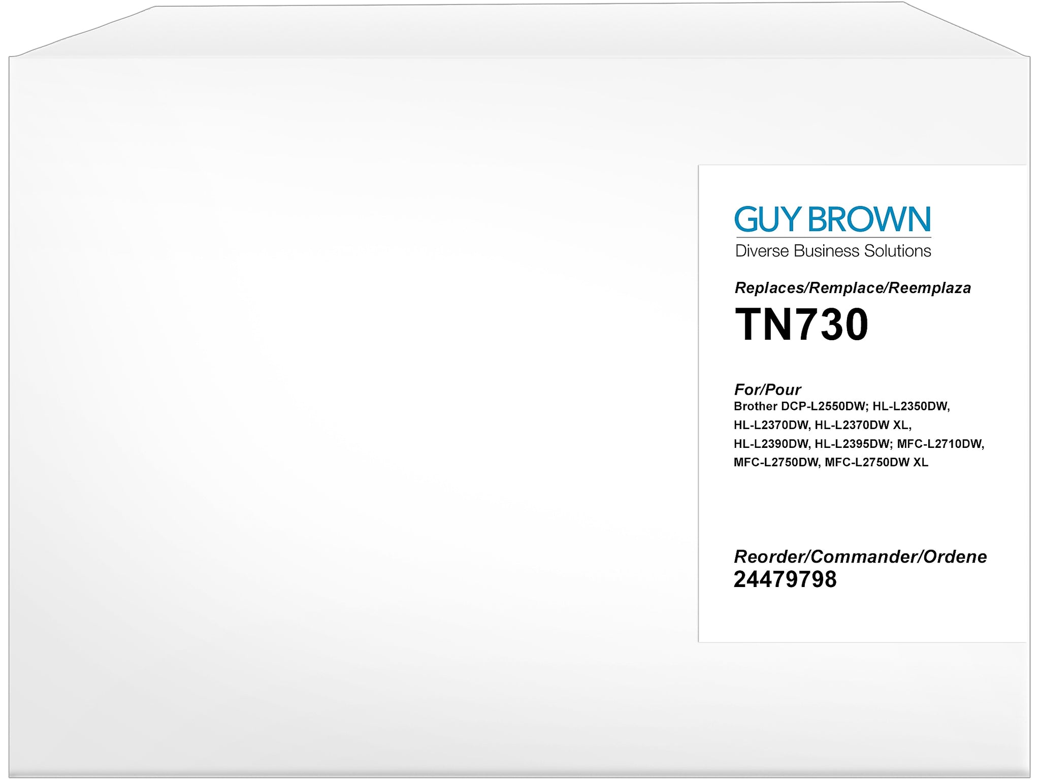 Guy Brown Remanufactured Black Standard Yield Toner Cartridge Replacement for Brother