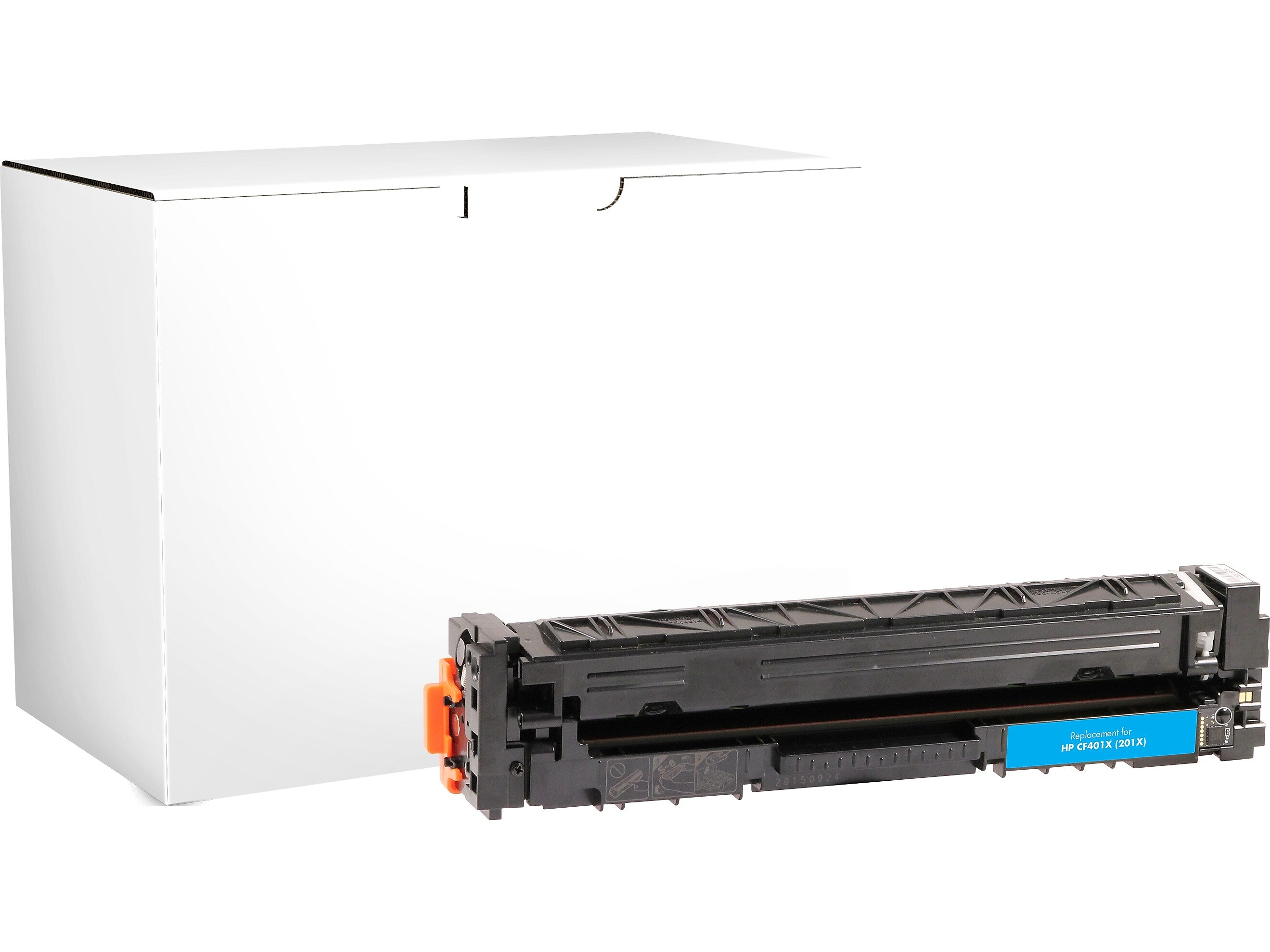Guy Brown Remanufactured Cyan High Yield Toner Cartridge Replacement for HP 201X