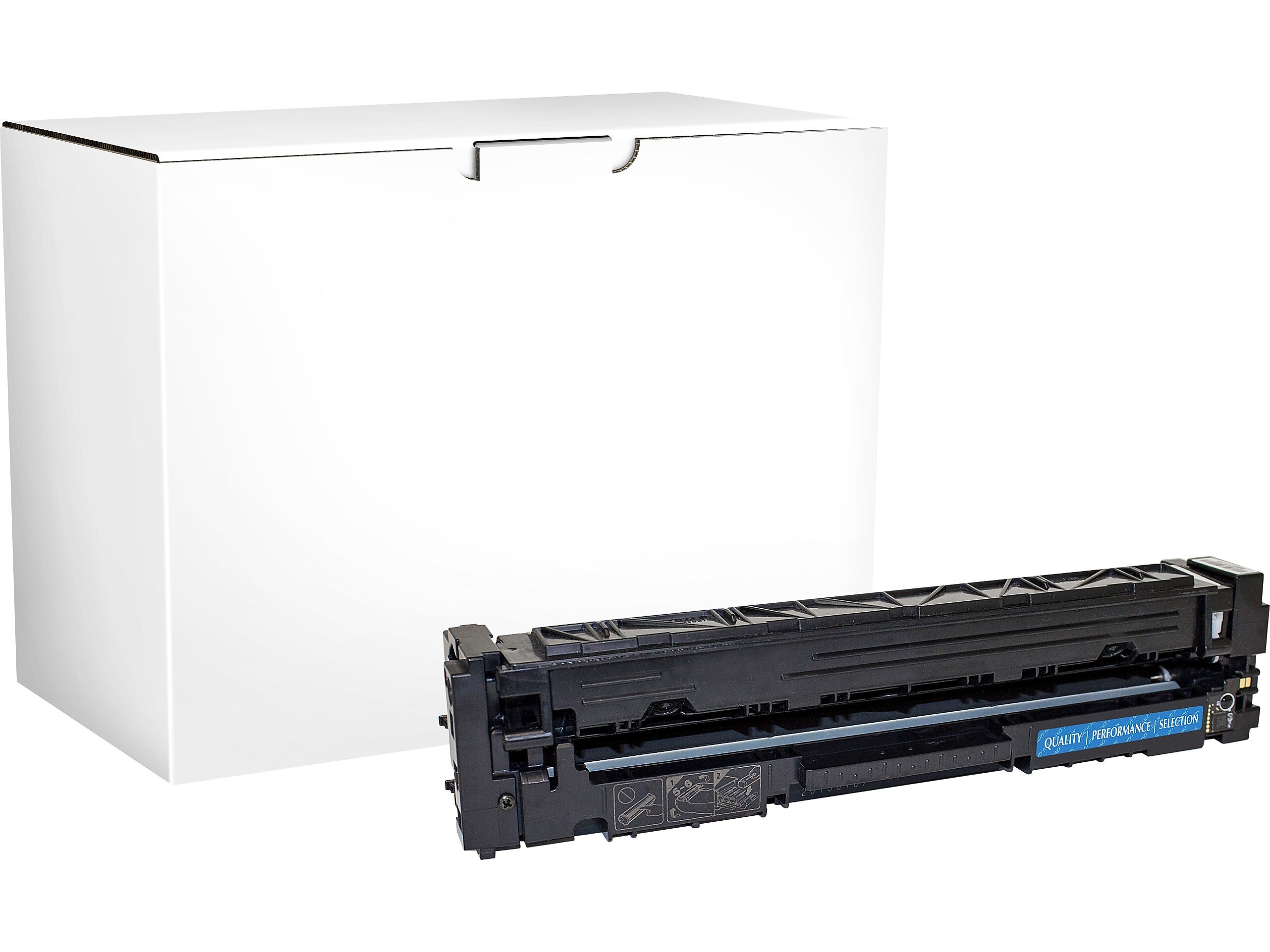 Guy Brown Remanufactured Cyan Standard Yield Toner Cartridge Replacement for HP 201A