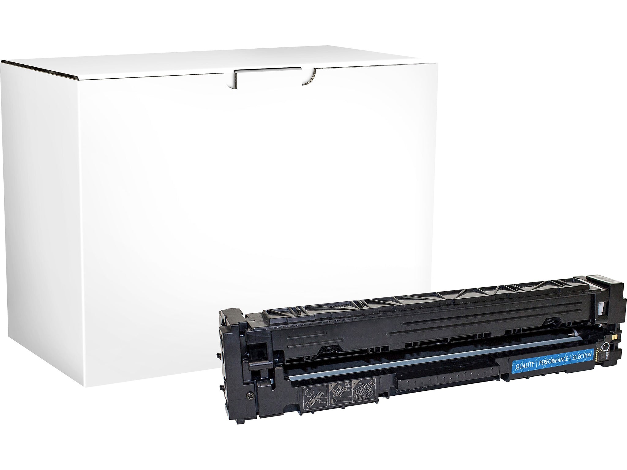 Guy Brown Remanufactured Cyan Standard Yield Toner Cartridge Replacement for HP 201A