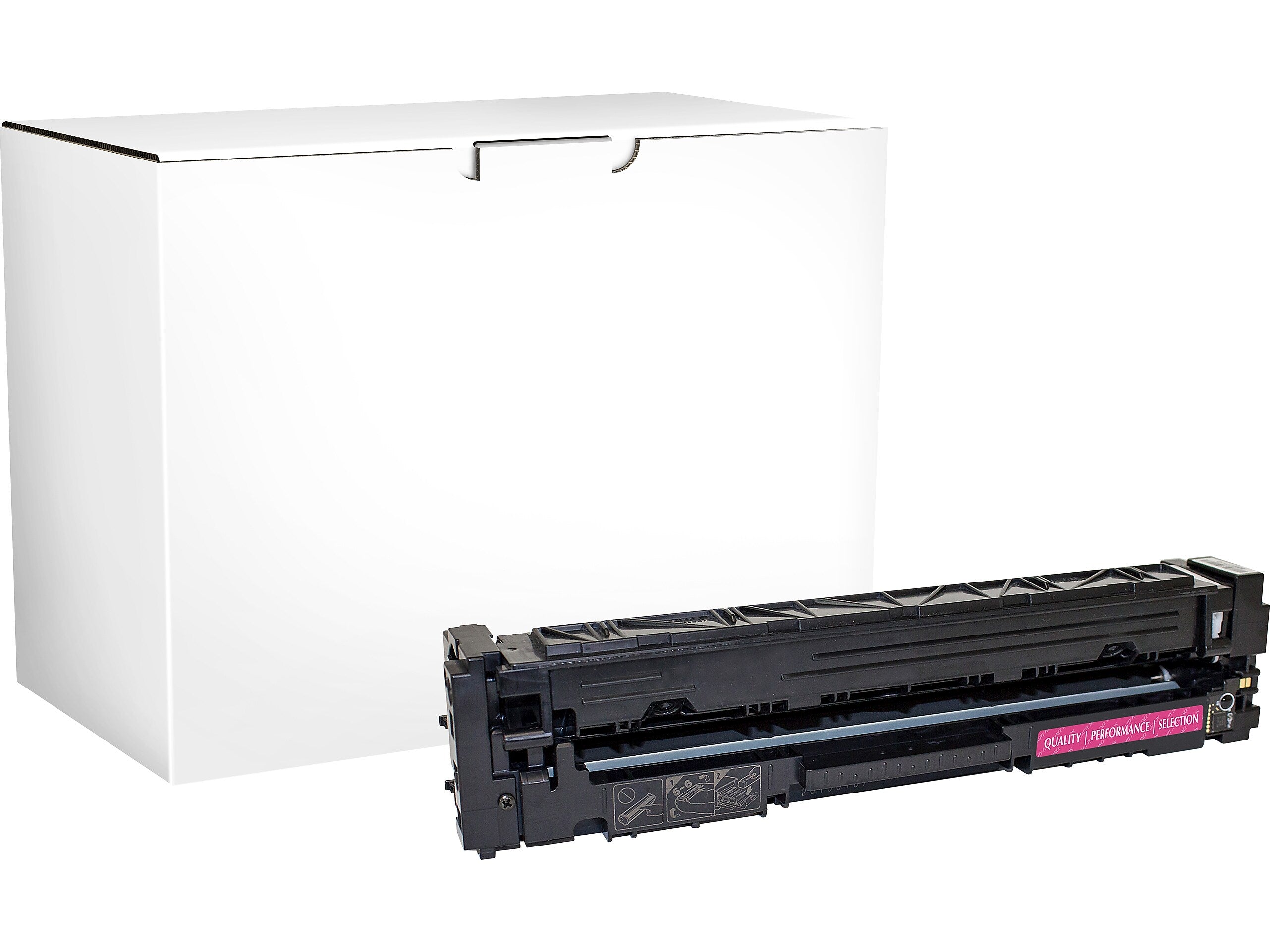 Guy Brown Remanufactured Magenta Standard Yield Toner Cartridge Replacement for HP 201A