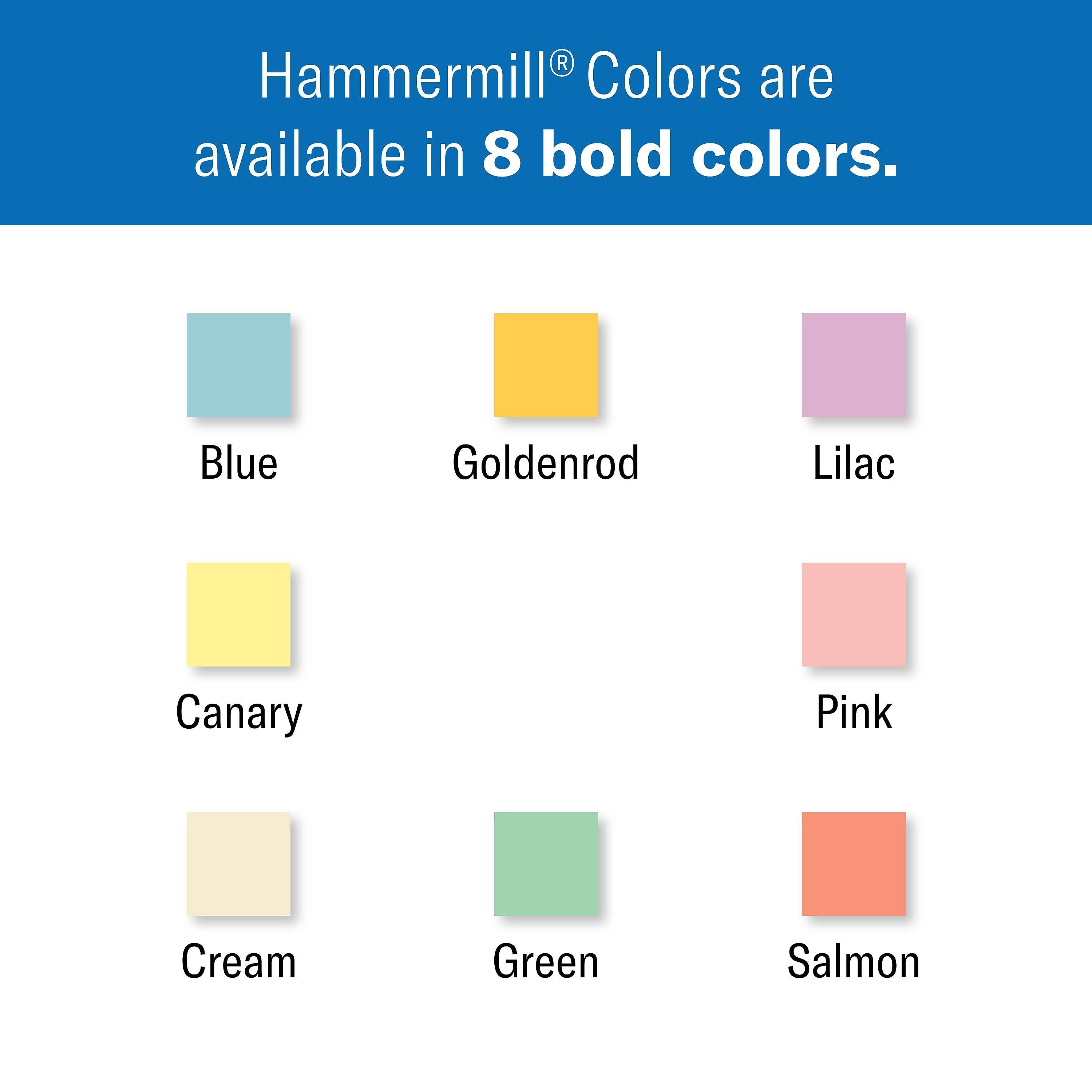 Hammermill Colors 11" x 17", Multipurpose Paper, 20 lbs., Green, 500 Sheets/Ream