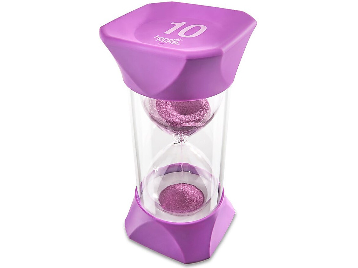 hand2mind Jumbo 10-Minute Sand Timer, Purple