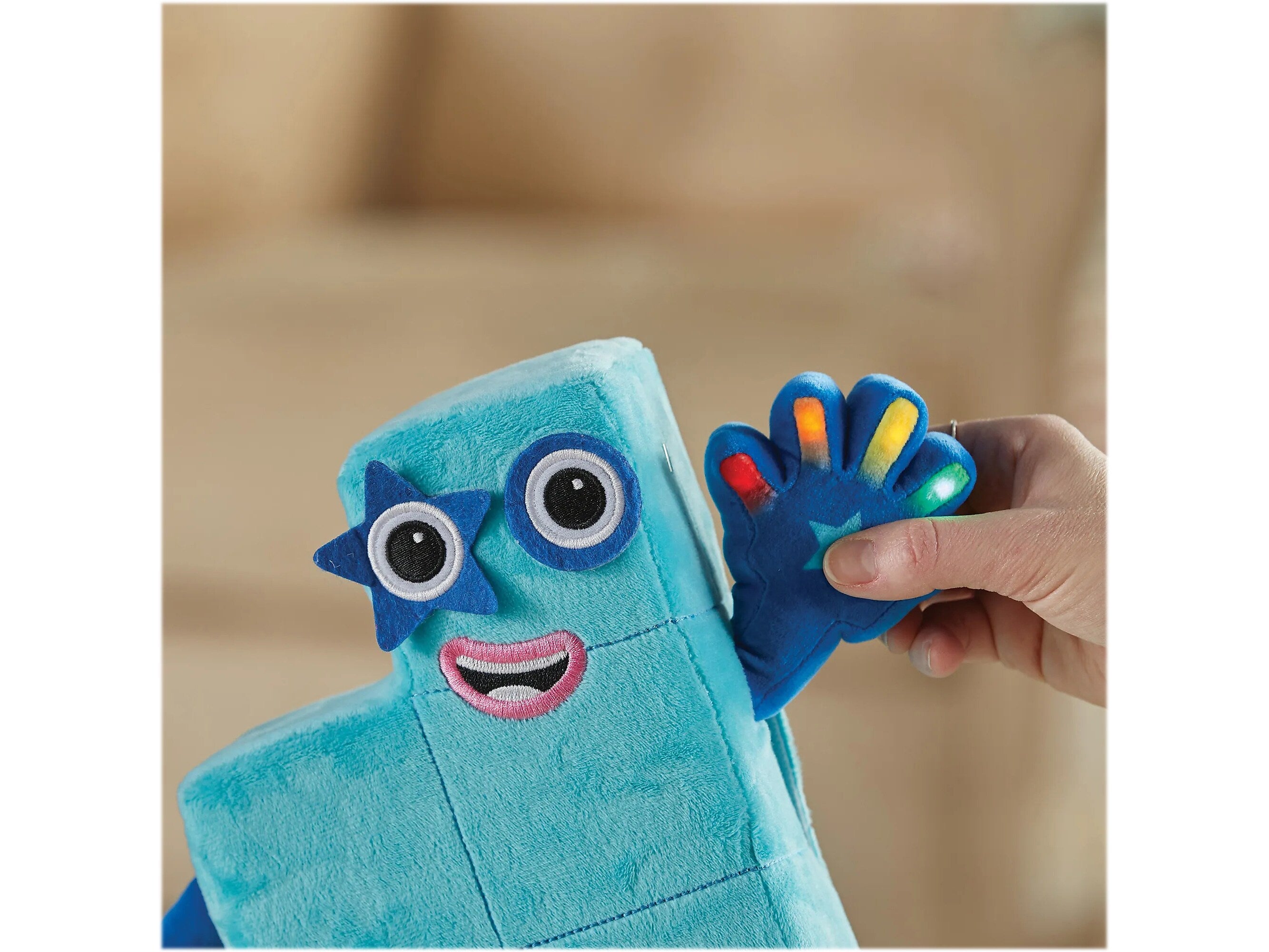 hand2mind Numberblocks Sing-Along Numberblock Five Plush, Blue