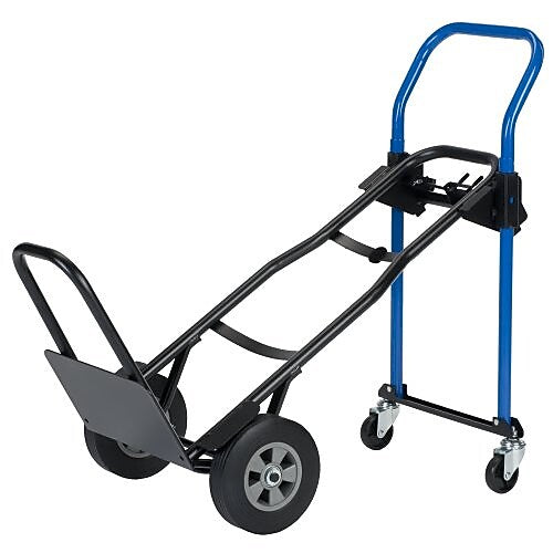 Harper Trucks 3 in 1 Quick Change Steel Convertible Hand Truck with Nose Extension, 500 lbs. Capacity