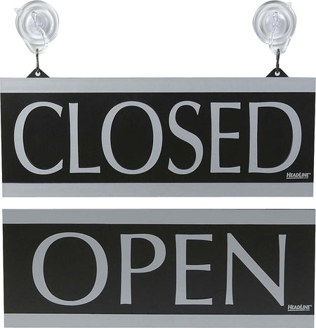 Headline® Century Series Office Signs, "OPEN/CLOSED", 5"x13", 1 each