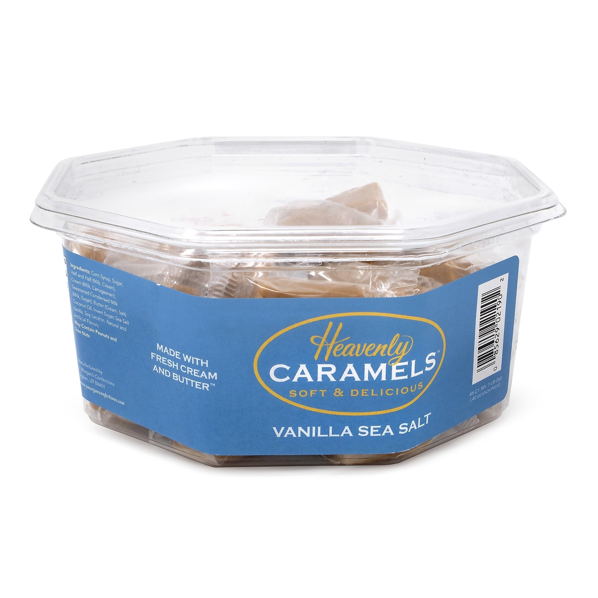 Heavenly Caramels Vanilla Sea Salt Soft & Delicious Caramels, 45
