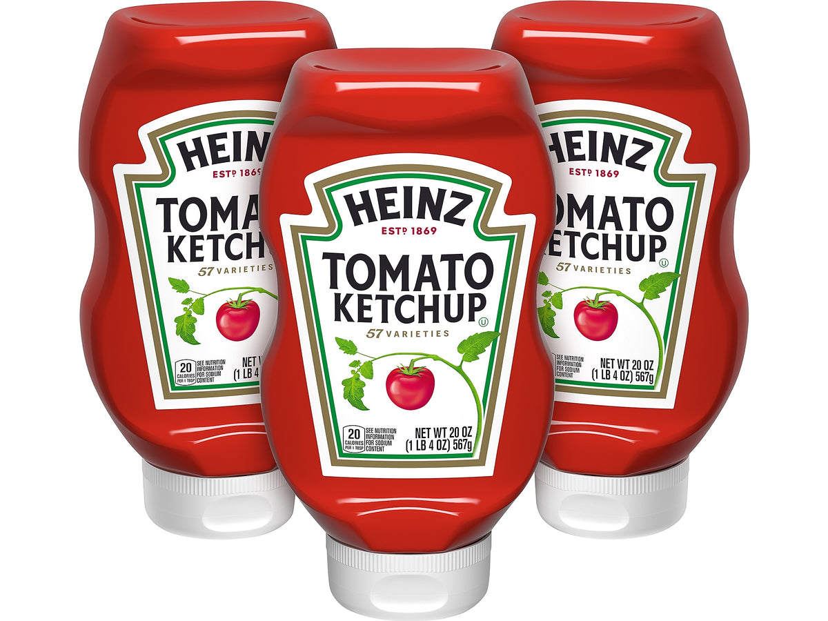 Heinz Tomato Ketchup, 20 oz., 3/Pack