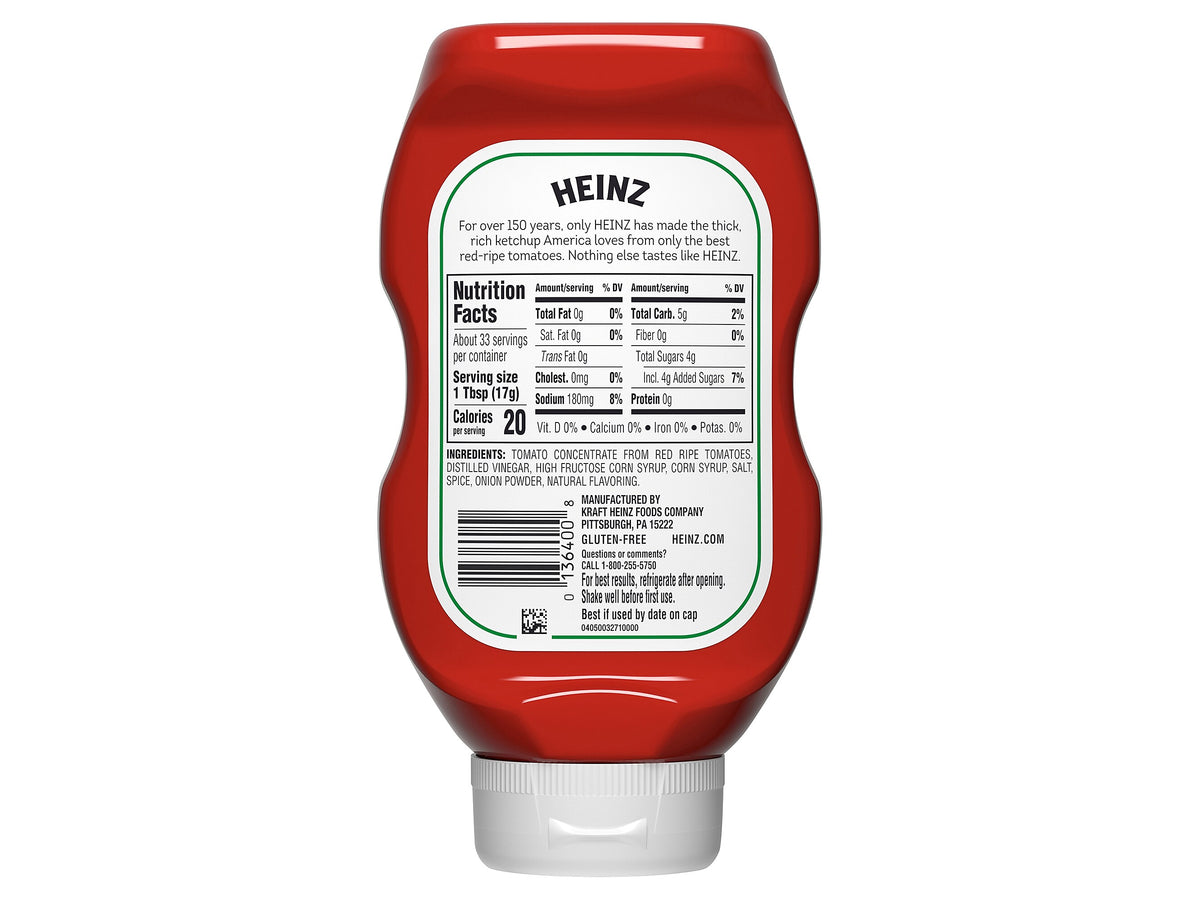 Heinz Tomato Ketchup, 20 oz., 3/Pack