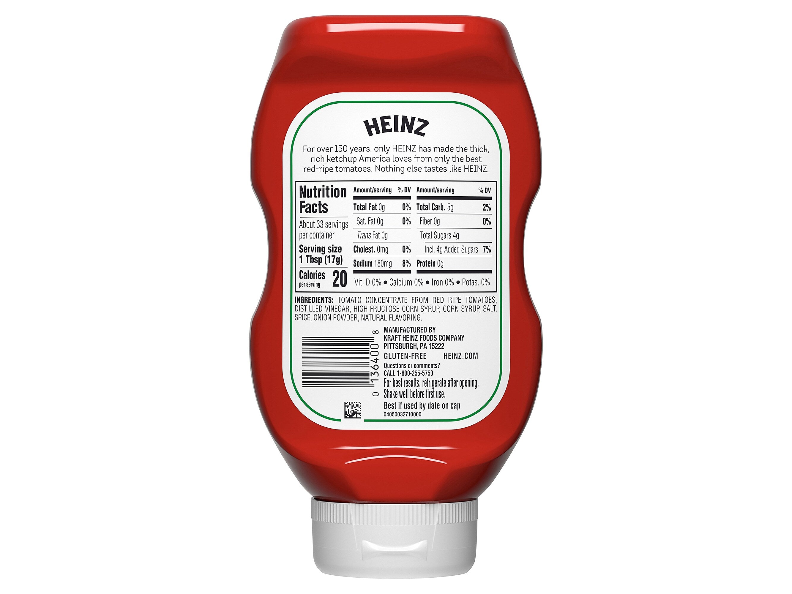 Heinz Tomato Ketchup, 20 oz., 3/Pack