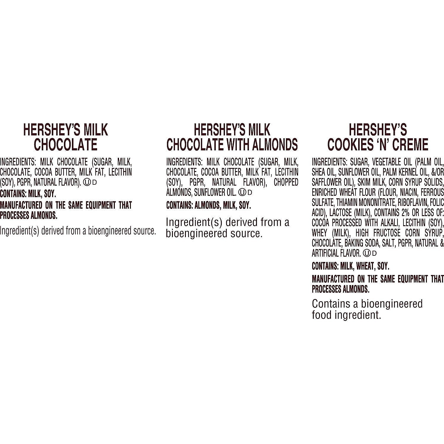 HERSHEY'S Assorted Milk Chocolate and White Creme Candy Party Pack, 31.5 oz