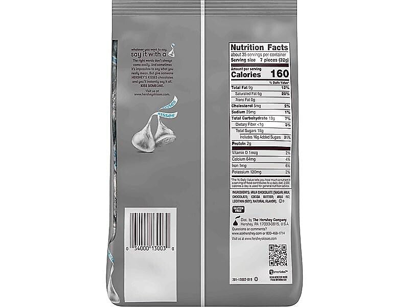 HERSHEY'S KISSES Milk Chocolate Pieces, 35.8 oz.