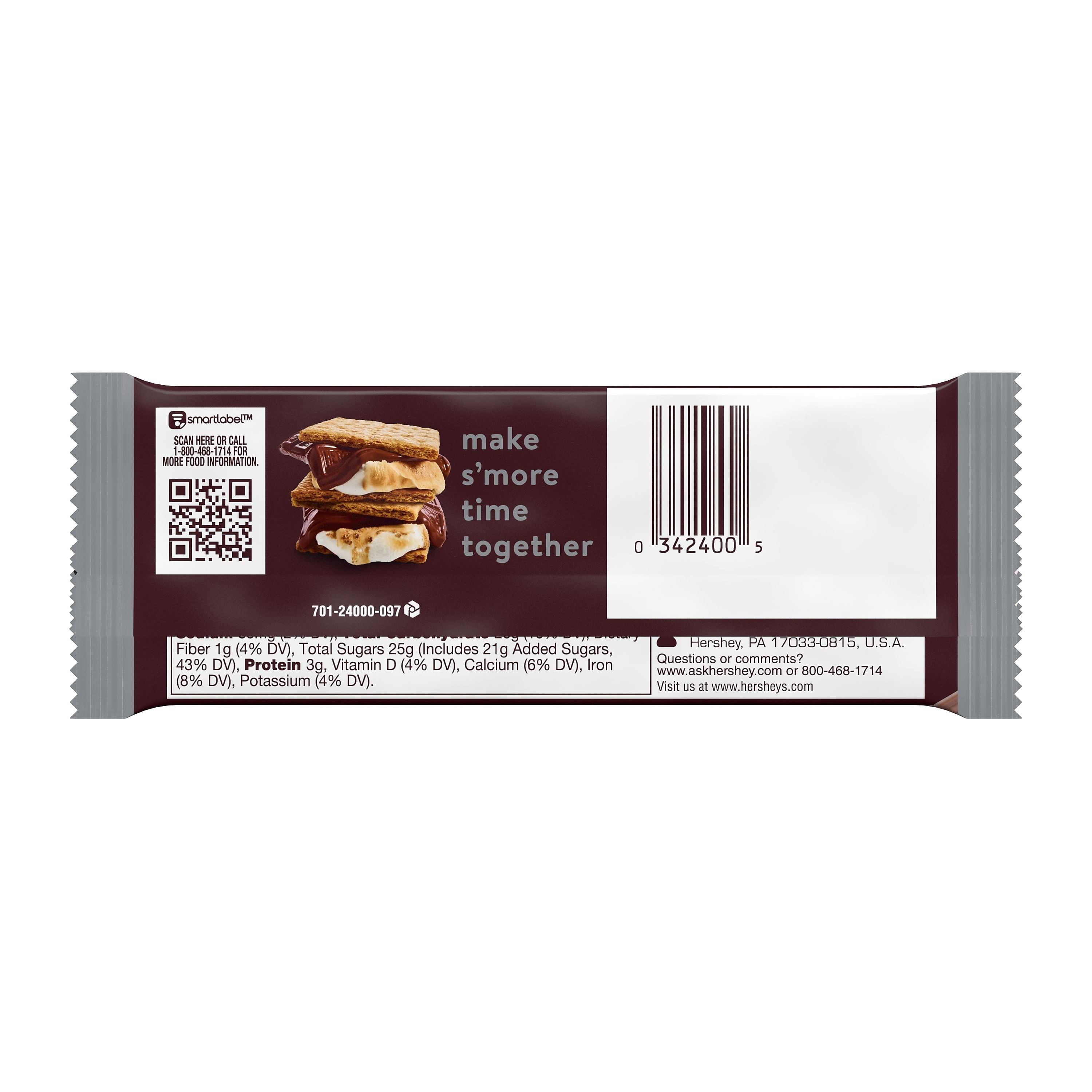 Hershey's Milk Chocolate Candy Bar, 1.55 oz., 36/Box