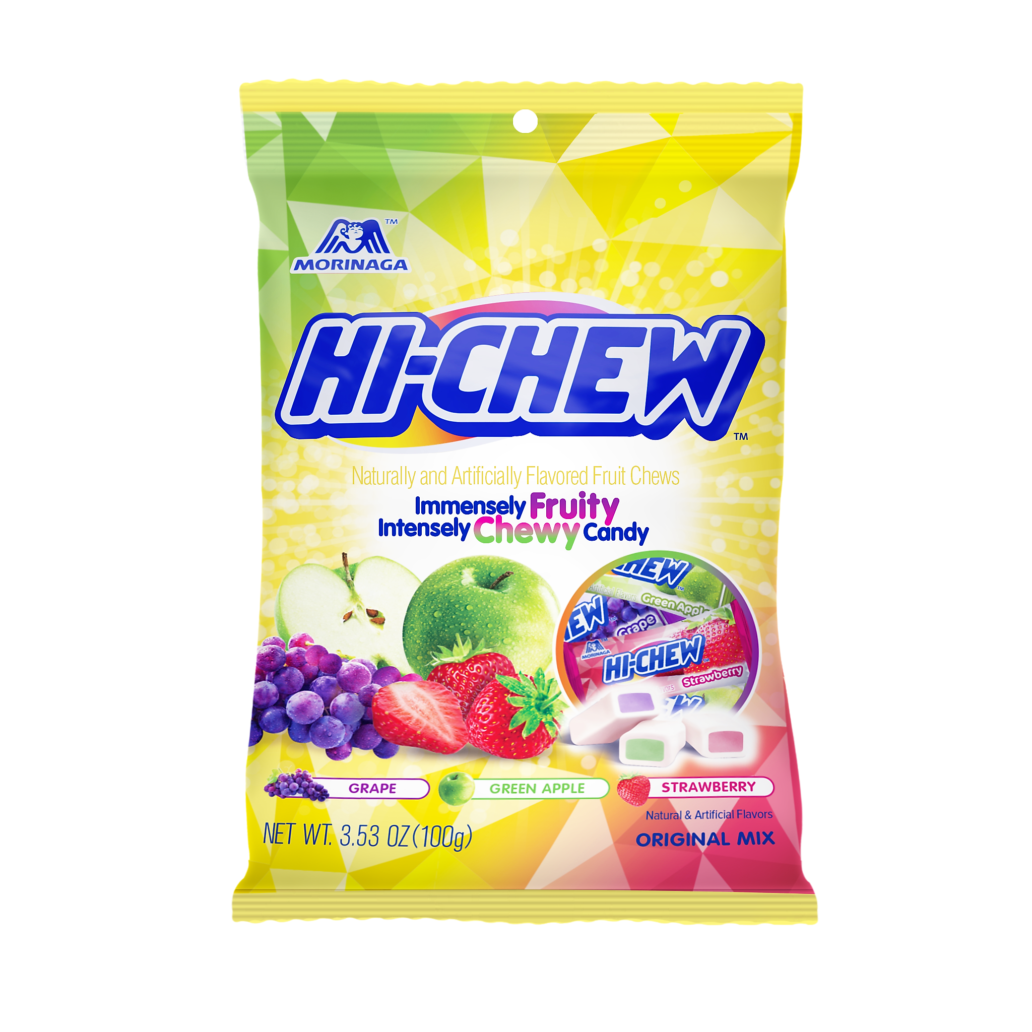 Hi-Chew Original Fruit Chews, 3.53 oz, 6/Carton