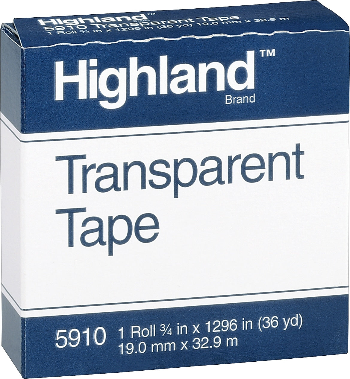 Highland Transparent Tape, 3/4
