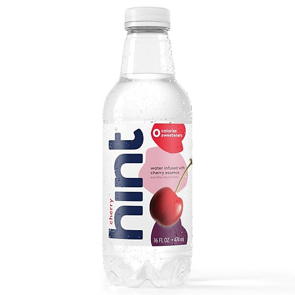 Hint Cherry Flavored Water, 16 Fl. Oz., 12/Carton