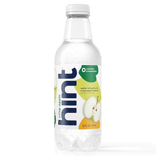 Hint Crisp Apple Flavored Water, 16 Oz., 12/Carton