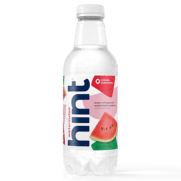 Hint Watermelon Flavored Water, 16 Oz., 12/Carton