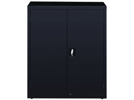 Hirsh 42" Steel Storage Cabinet with 3 Shelves, Black