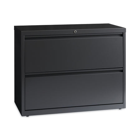 Hirsh Industries® Lateral File Cabinet, 2 Letter/Legal/A4-Size File Drawers, Charcoal, 36 x 18.62 x 28