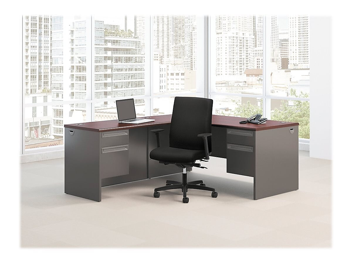 HON 38000 Series 48" Desk Return, Mahogany