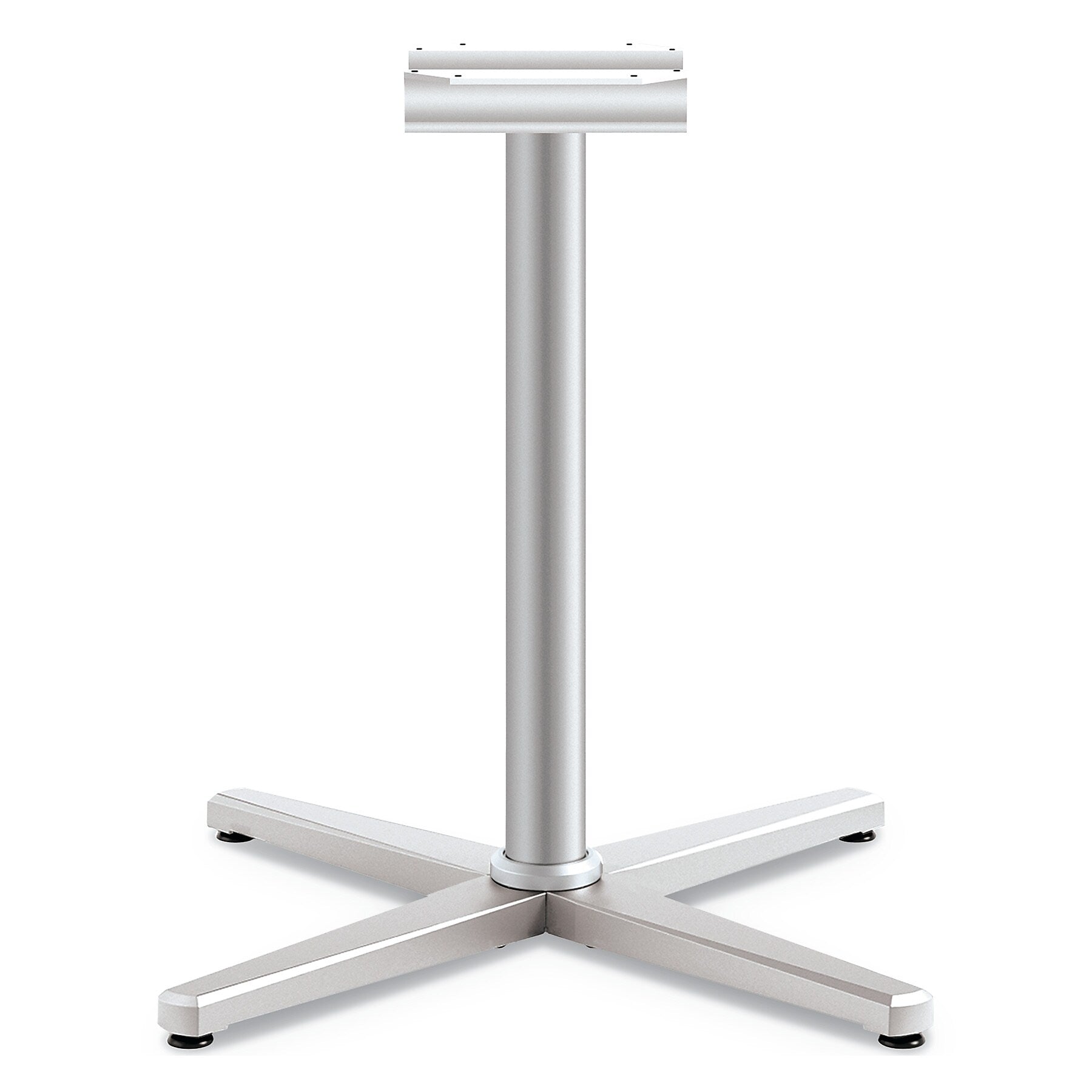 HON Arrange X-Leg Base for 42-48" Tops, 32w x 32d x 28h, Silver