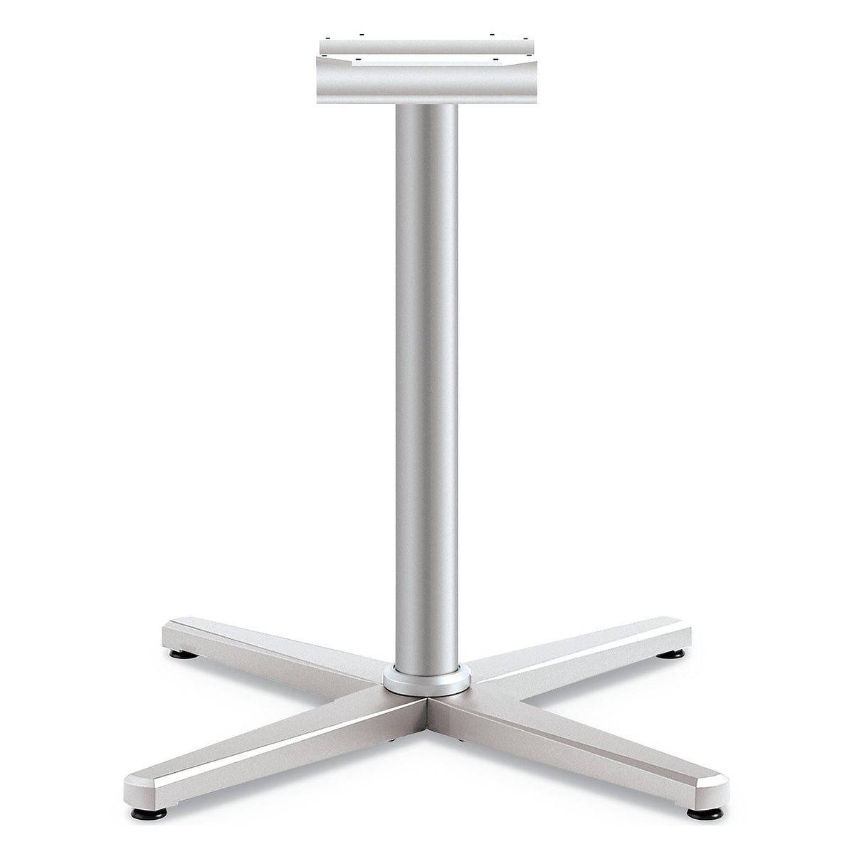 HON Arrange X-Leg Base for 42-48" Tops, 32w x 32d x 28h, Silver