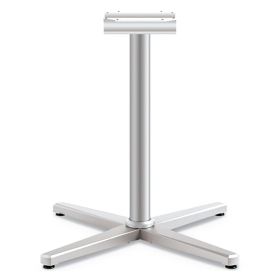 HON Arrange X-Leg Base for 42-48" Tops, 32w x 32d x 28h, Silver