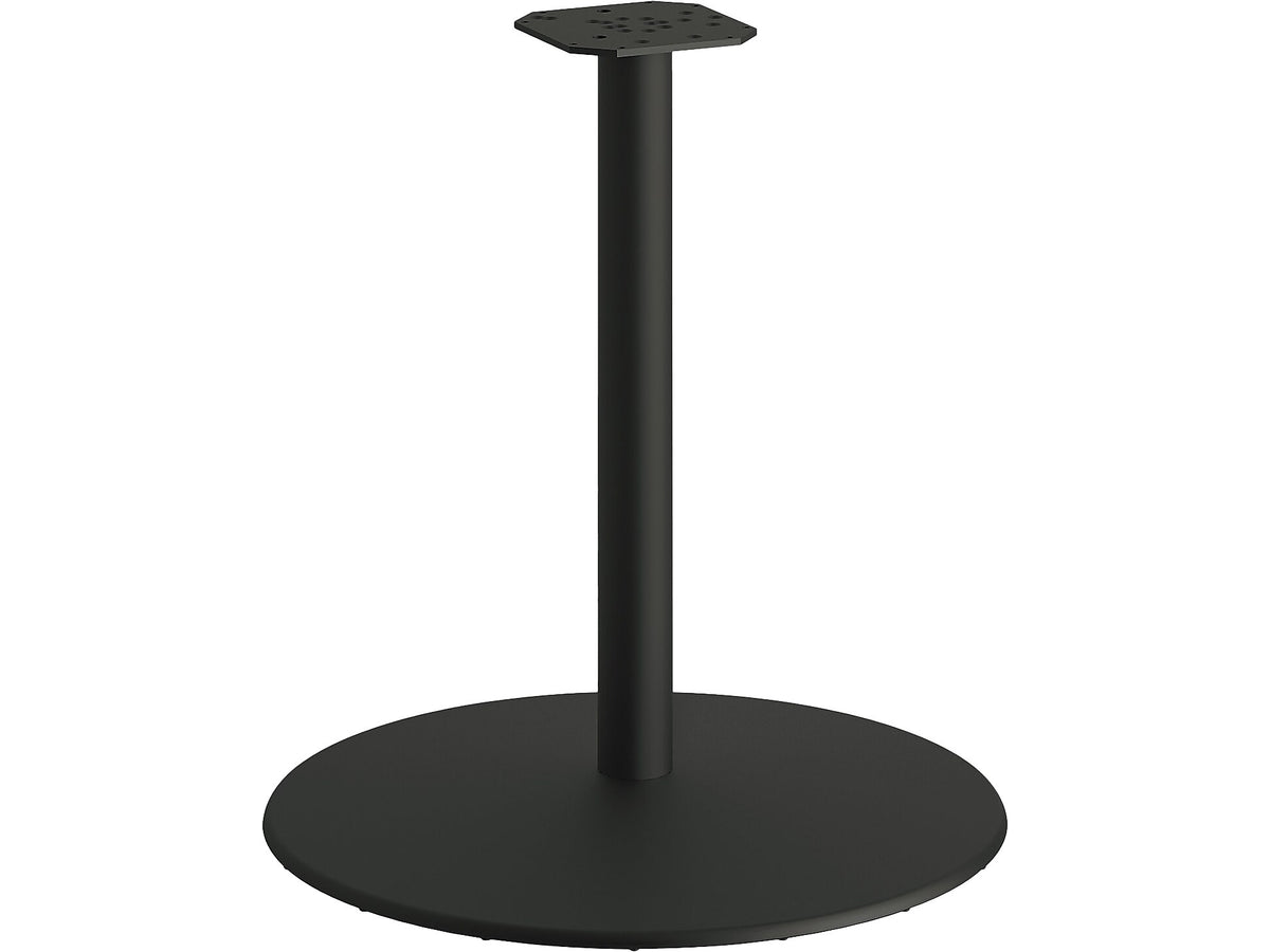 HON Between 27.79" Aluminum Round Table Base, Black Mica Texture