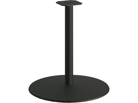 HON Between 27.79" Aluminum Round Table Base, Black Mica Texture