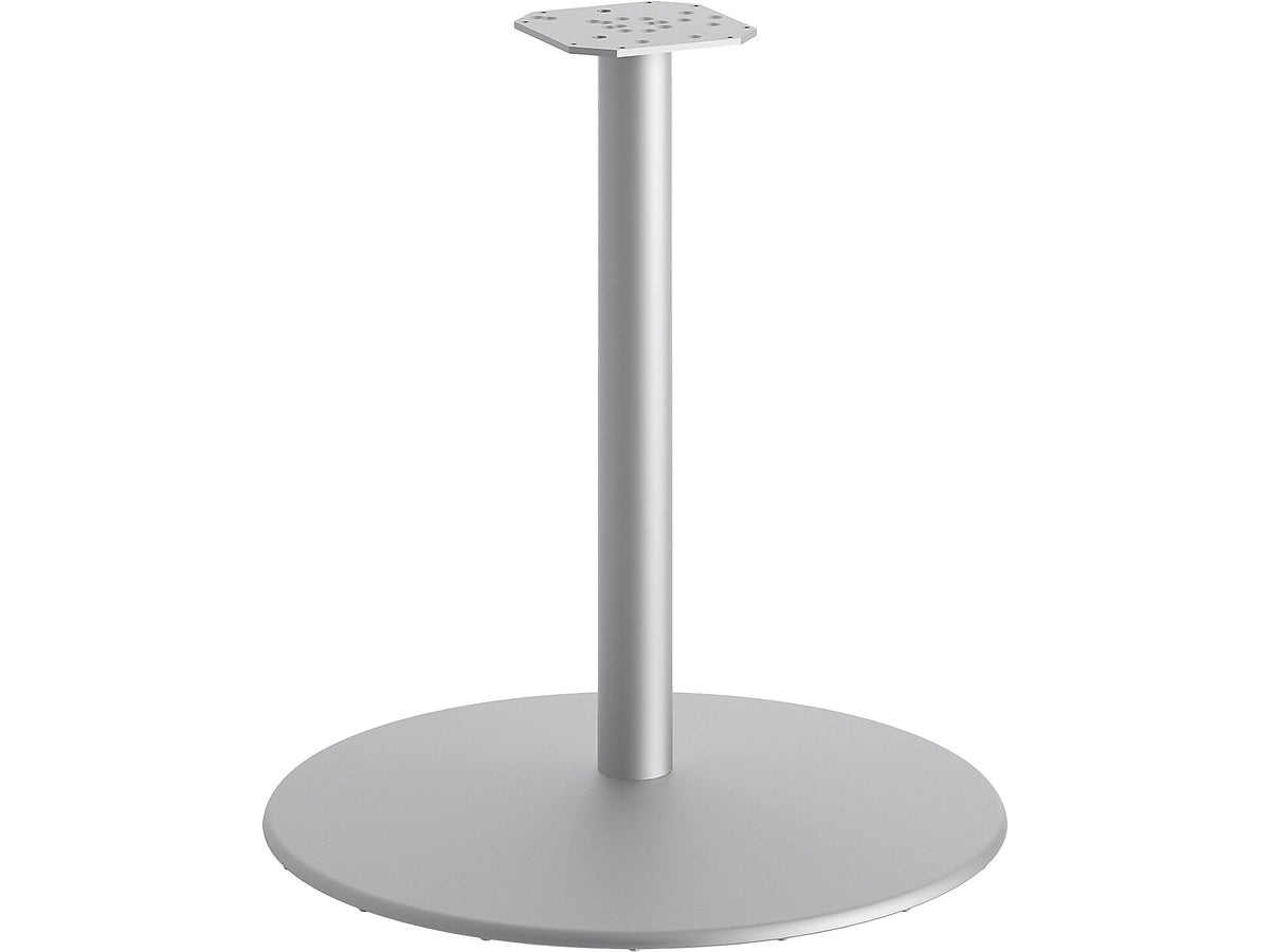 HON Between 27.79" Aluminum Round Table Base, Textured Silver