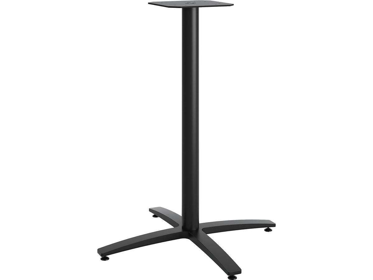 HON Between 41.12" Aluminum Table Base, Black Mica Texture