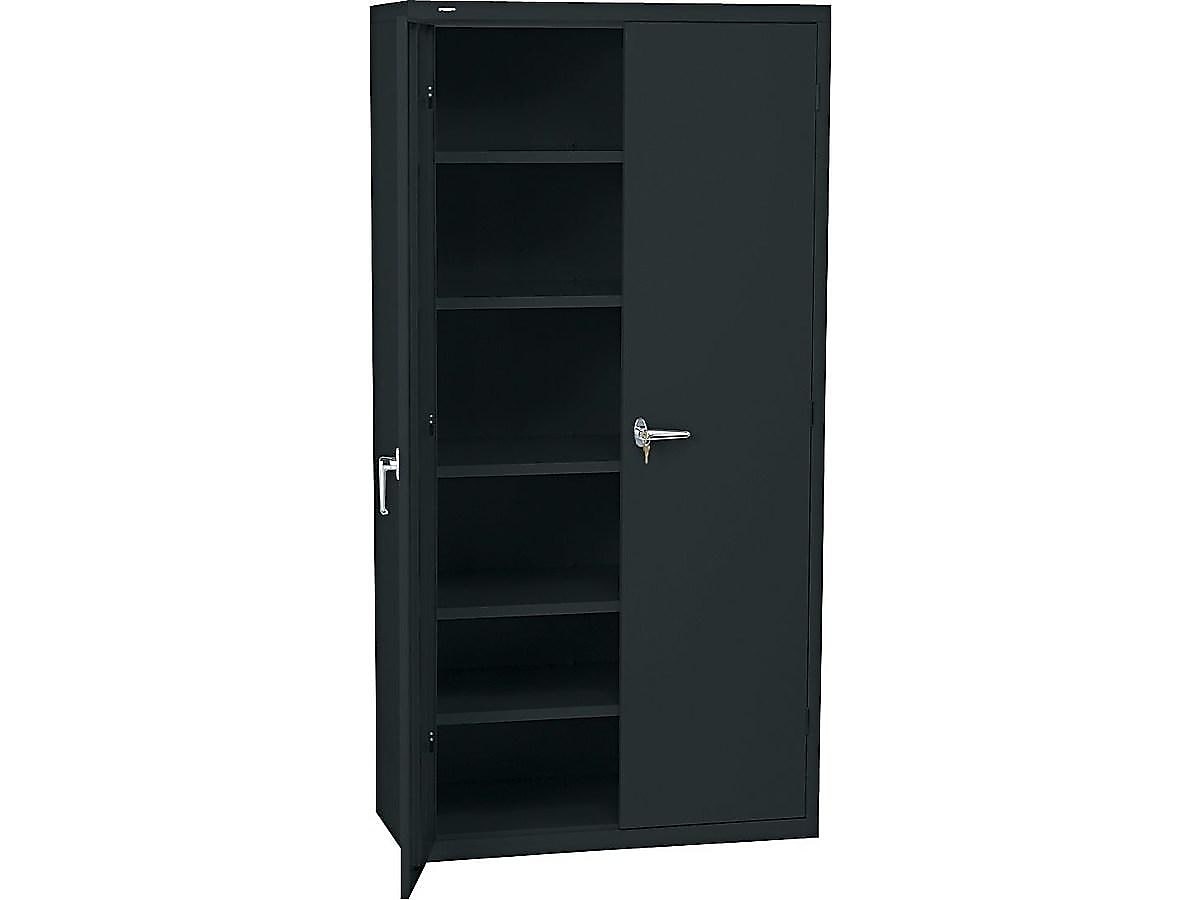 HON Brigade 72" Steel Storage Cabinet with 5 Shelves, Black