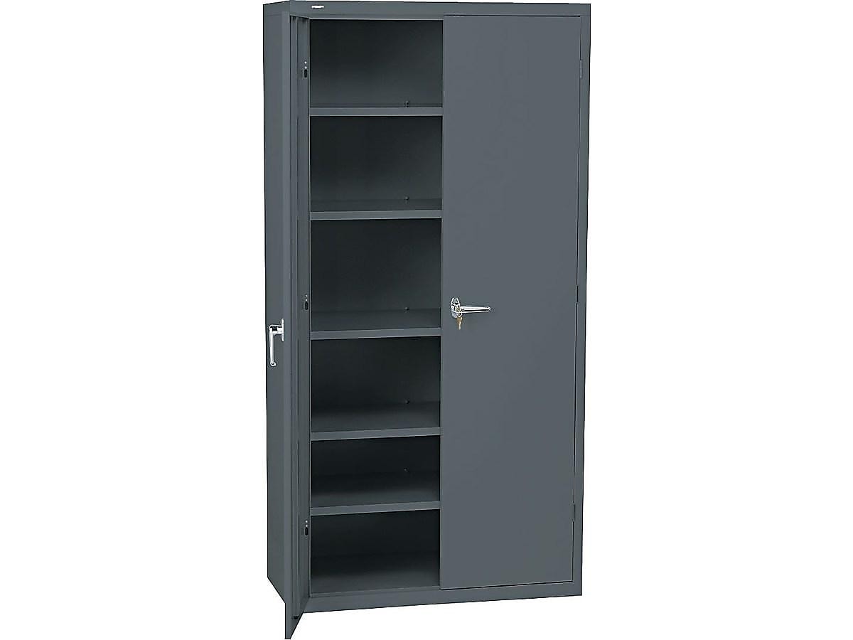 HON Brigade 72" Steel Storage Cabinet with 5 Shelves, Charcoal