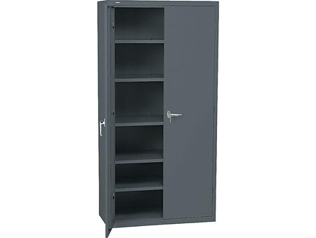 HON Brigade 72" Steel Storage Cabinet with 5 Shelves, Charcoal