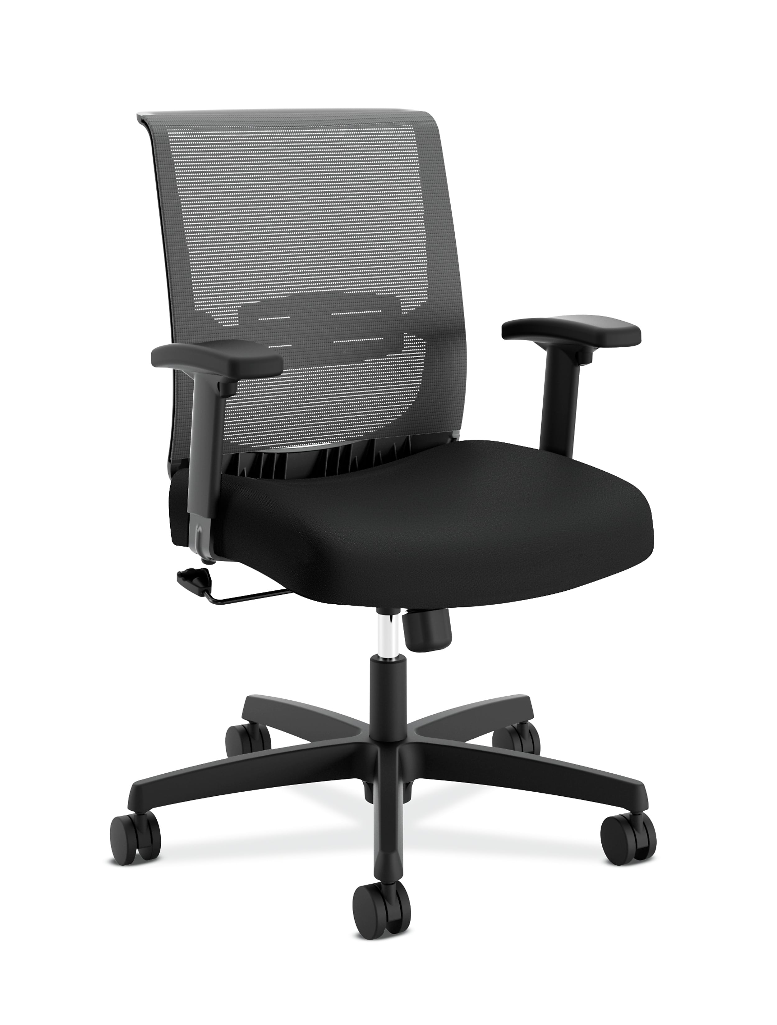 HON Convergence Mesh Back Fabric Task Chair, Black