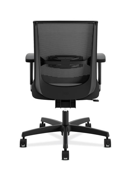 HON Convergence Mesh Back Fabric Task Chair, Black