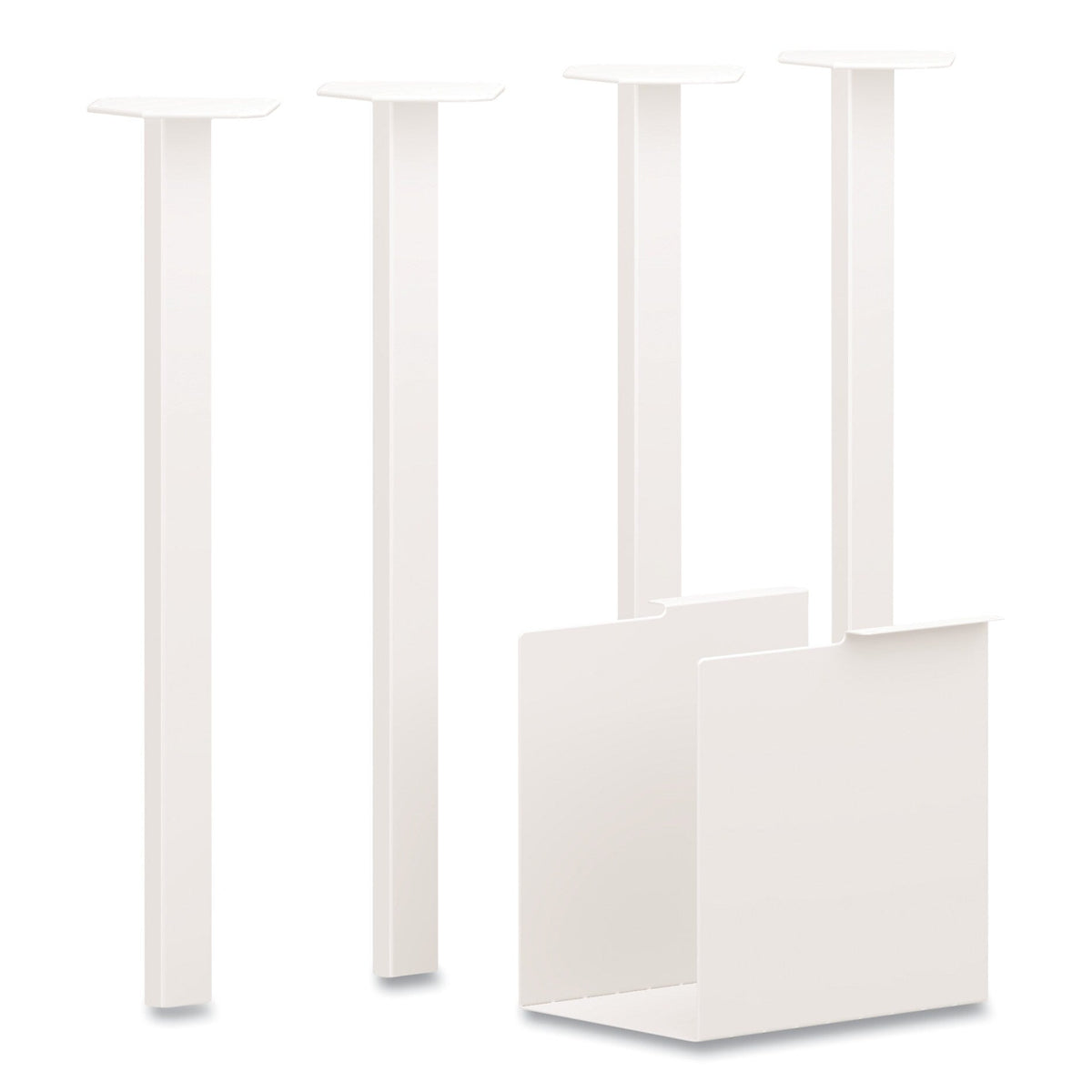 HON® Coze Table Legs, 5.75 x 28, Designer White, 4/Pack