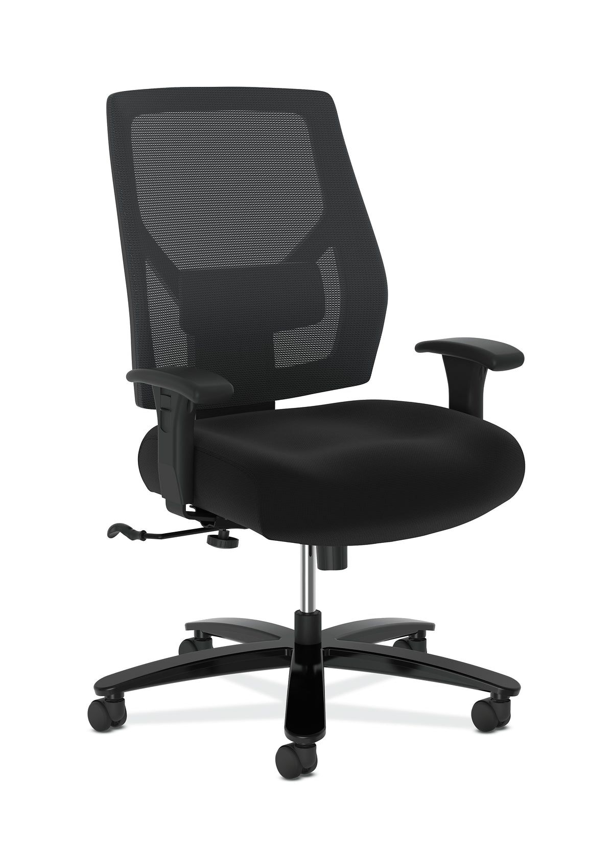 HON Crio Fabric Managers Big & Tall Chair, 450 lb. Capacity, Black