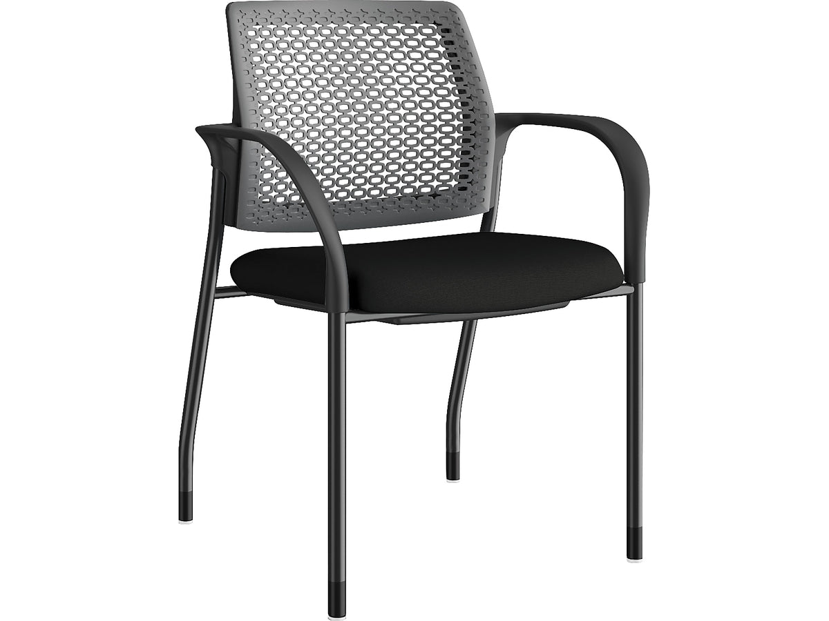 HON Ignition 2.0 Fabric Banquet/Reception Chair, Black/Charcoal