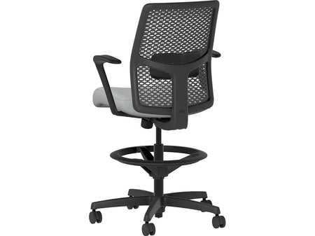 HON Ignition 2.0 ReActiv Back Vinyl Upholstered Task Chair with Lumbar Support, Black/Gray