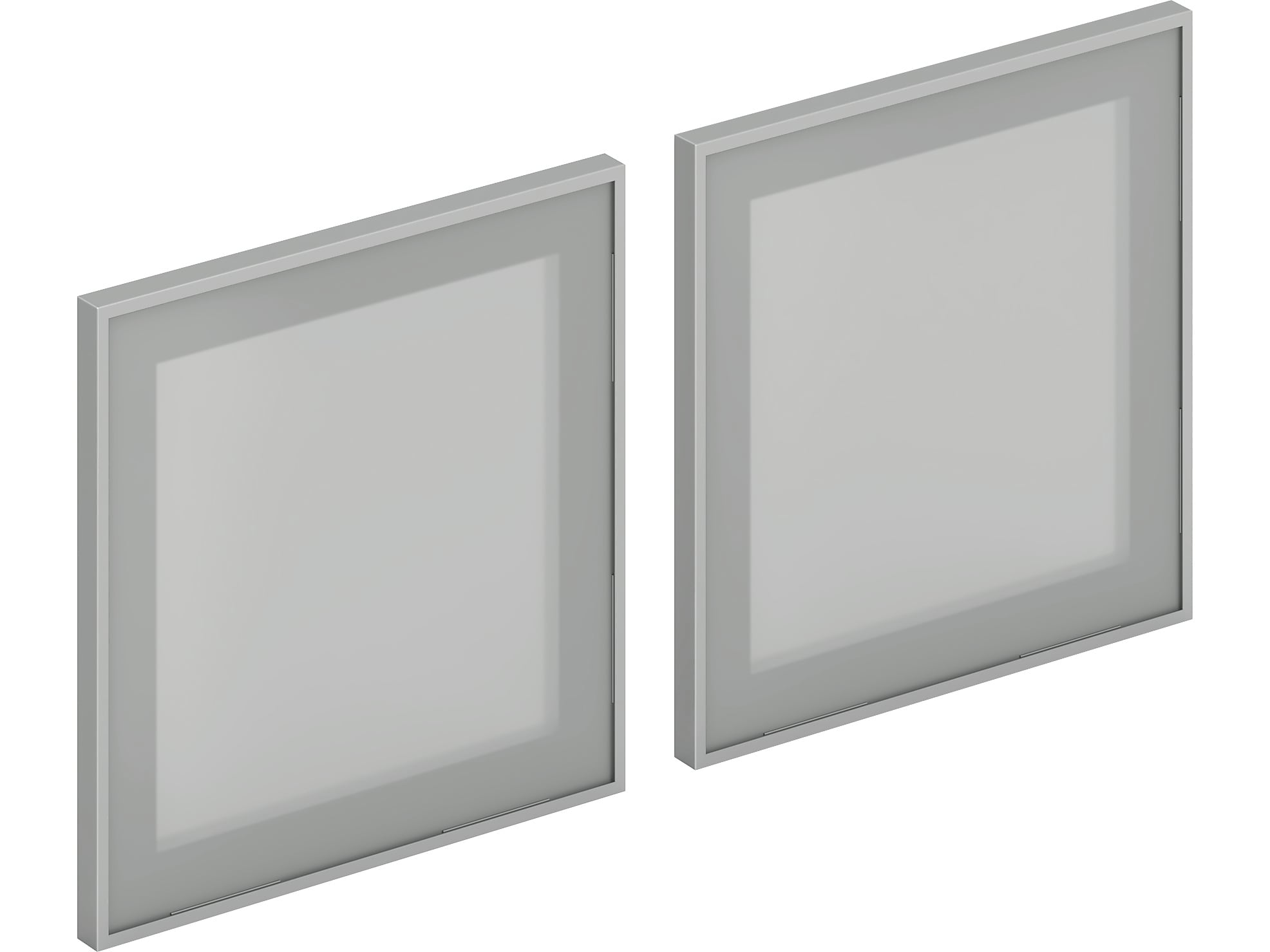 HON Mod 15" Glass Door, Frosted Glass, 2/Set