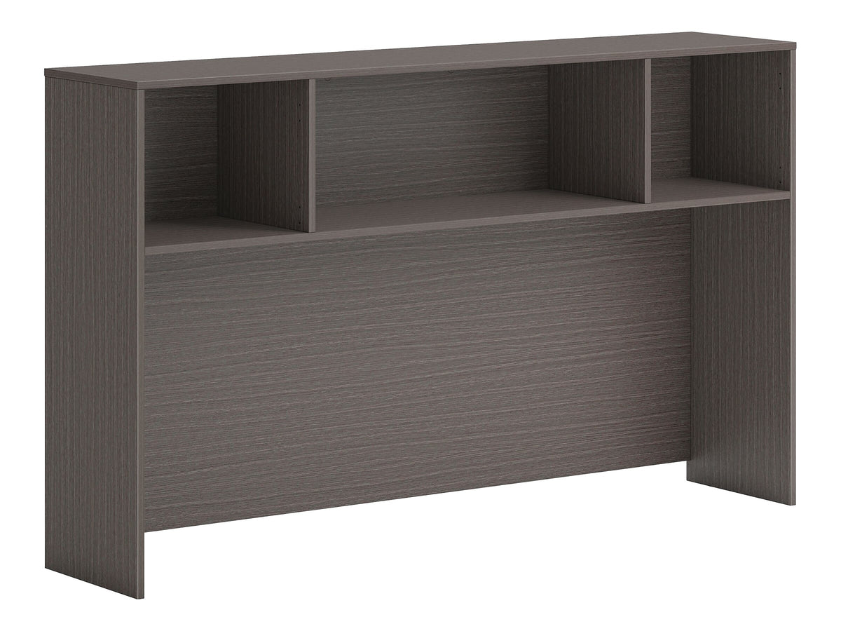 HON Mod 66"W Desktop Hutch, Slate Teak