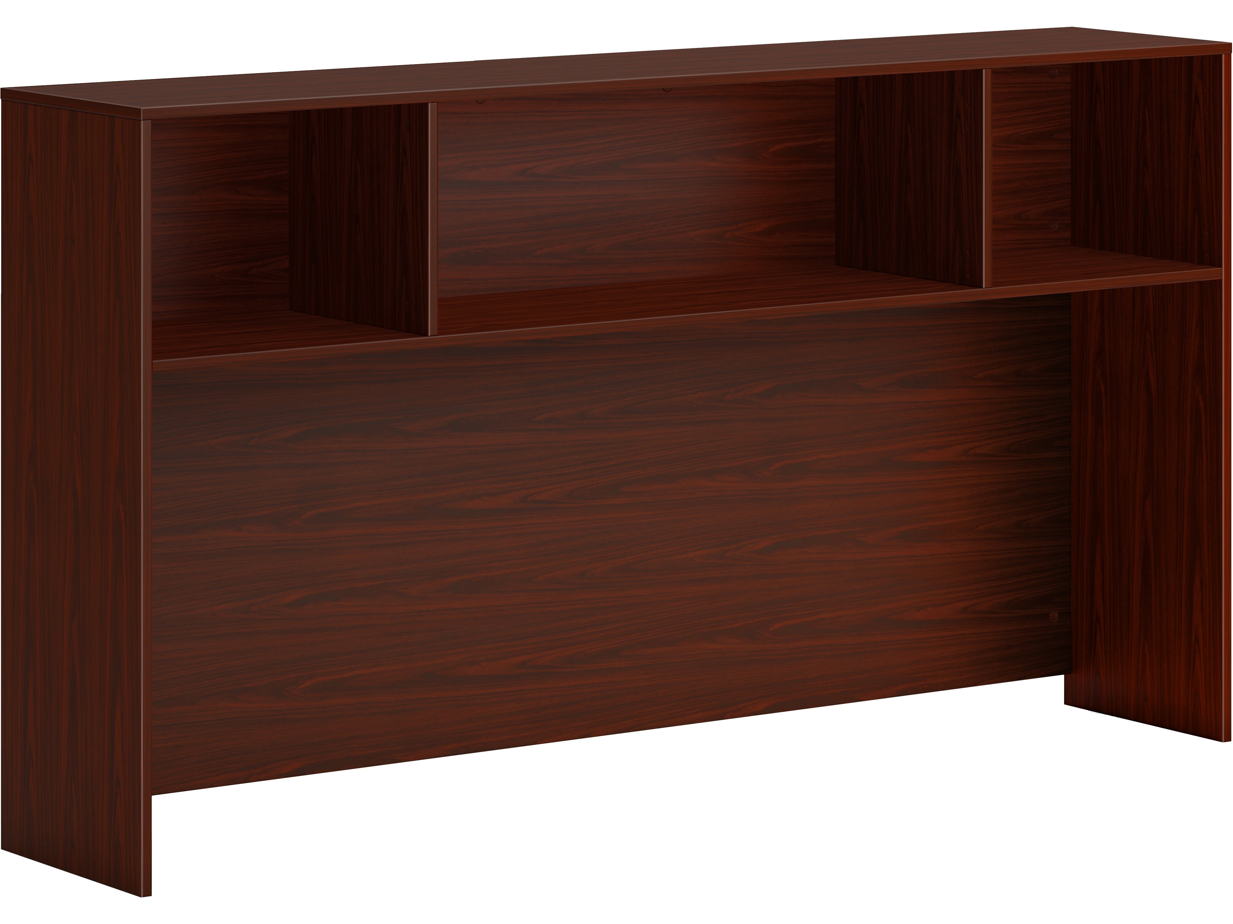 HON Mod 72 "W Desktop Hutch, Traditional Mahogany