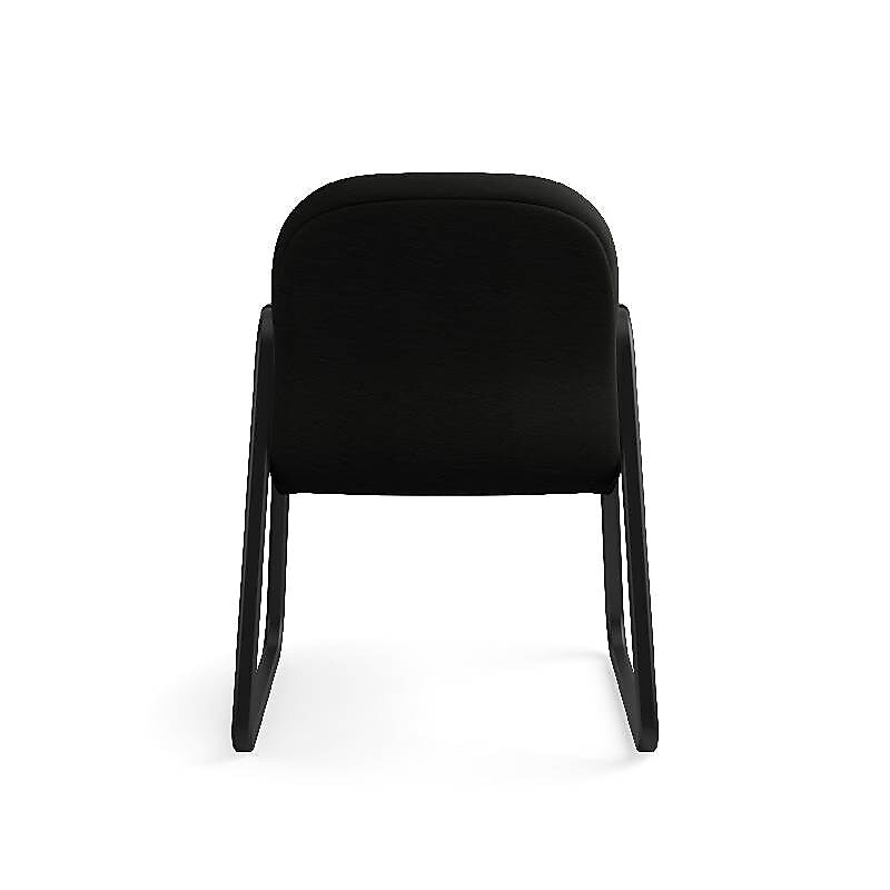 HON Pillow-Soft Leather Guest Chair, Black
