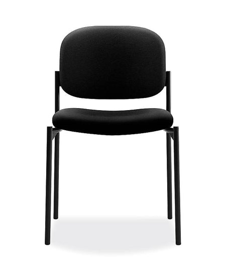 HON Scatter Fabric Stacking Guest Chair, Black