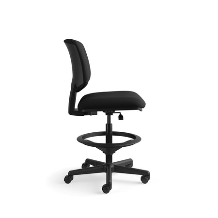 HON Volt Fabric Computer and Desk Stool, Black